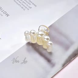 Kẹp tóc ngọc trai 4 dáng sang trọng thanh lịch xu hướng Đồ xinh Vân Lee - MS065 2