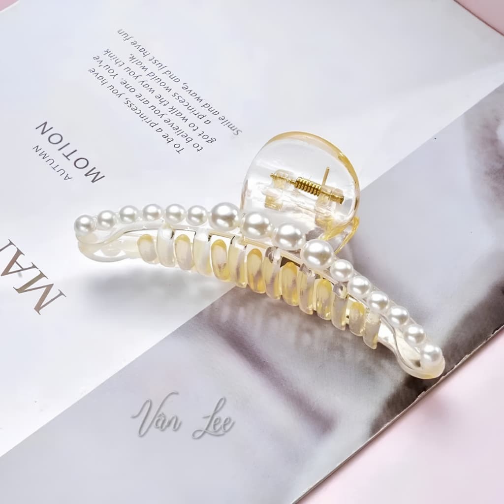 Kẹp tóc ngọc trai 4 dáng sang trọng thanh lịch xu hướng Đồ xinh Vân Lee - MS065
