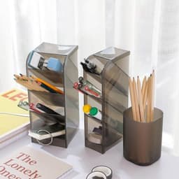 Hộp đựng bút, cọ trang điểm 5 ngăn Nghiêng và Hộp Đựng Bút Đứng 4 Tầng (20x9x5cm) 8