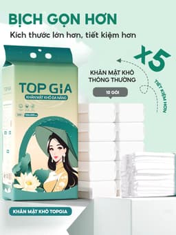 Khăn Mặt Khô Đa Năng Sắc Việt TOPGIA Rút Treo Tường An Toàn Lành Tính Cho Mọi Loại Da Tặng Móc Treo Giá Từ 99K 3