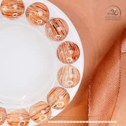 Ngọc Đan Tâm - Vòng Tay Thạch Anh Tóc Xanh 13mm 6A - Mệnh Mộc - Mệnh Hoả 4