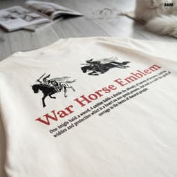 Áo Thun HY KORÉ War Horse 3406 Form Rộng Localbrand Oversize Unisex Vải Cotton 75% Nam Nữ Mặc Đẹp 5