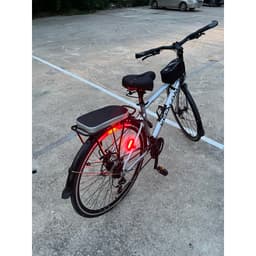 Đèn hậu xe đạp thể thao siêu sáng, Đèn led gắn trục pin liên tục 4-6h chống nước tốt - DH02 5