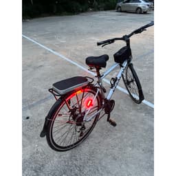 Đèn hậu xe đạp thể thao siêu sáng, Đèn led gắn trục pin liên tục 4-6h chống nước tốt - DH02 3