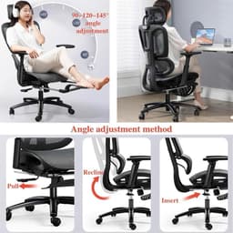 Ghế Công Thái Học Cao Cấp - Ngồi 8 Giờ Không Mỏi 2