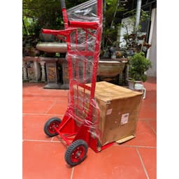 Xe Đẩy 2 Bánh Cao Su Đặc 20cm – Thép Ống 32mm Dày 1.4 ly Chịu Lực, Di Chuyển Êm Ái, chịu lực tải trọng 250kg 8