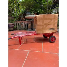 Xe Đẩy 2 Bánh Cao Su Đặc 20cm – Thép Ống 32mm Dày 1.4 ly Chịu Lực, Di Chuyển Êm Ái, chịu lực tải trọng 250kg 9