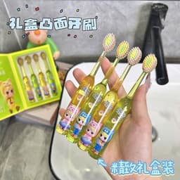 Set 4 Bàn Chải Đánh Răng Cho Bé Lông Mềm Mịn Đầu Nhỏ Chibi Cute Dễ Thương Làm Quà Tặng Sinh Nhật Cho Bé 7