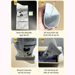 Set 2 Túi Tiểu Vệ Sinh Di Động 700ml Dùng 1 Lần | Du Lịch, Xe Hơi, Khẩn Cấp, Dã Ngoại 3