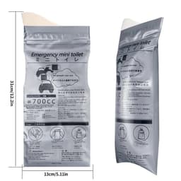 Set 2 Túi Tiểu Vệ Sinh Di Động 700ml Dùng 1 Lần | Du Lịch, Xe Hơi, Khẩn Cấp, Dã Ngoại 7