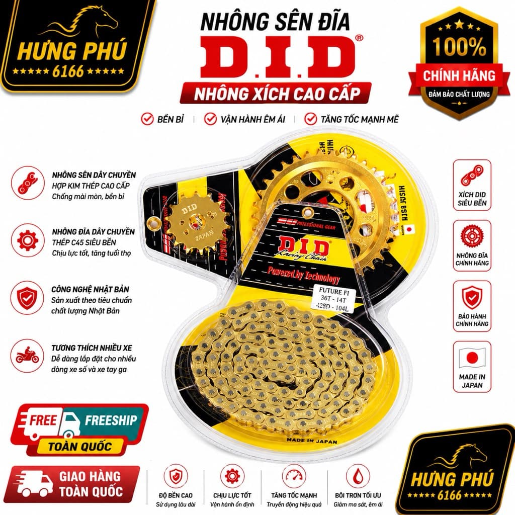 Nhông xích did vỉ (nhông sên đĩa vàng)