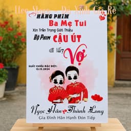 Bảng Đám Cưới Cá Nhân Hóa In Tên Cô Dâu Chú Rể Theo Yêu Cầu - Bảng Welcome Chụp Hình 3