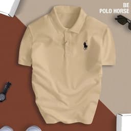 Áo Thun Polo Nam Hình In Ngựa, cổ bẻ vải cá sấu, thoáng mát sang trọng thanh lịch dễ phối đồ 5