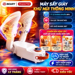 Máy Sấy Giày Khử Mùi Bằng Tia Cực Tím Thông Minh Có Hiển Thị Nhiệt Độ METIS Combo Làm Khô Tất Đa Năng 1