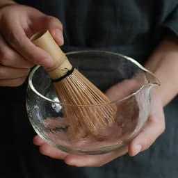 Bộ chawan và đế chasen thủy tinh pha matcha cao cấp. Cốc đánh trà matcha trong suốt phong cách Nhật Bản - Majehome 5