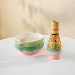 Bộ chawan và đế chasen gốm sứ pha matcha cao cấp. Bát đánh trà matcha phong cách Nhật Bản - Majehome 7
