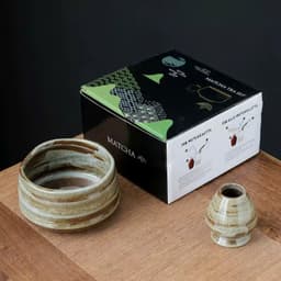 Bát matcha chawan gốm thủ công kèm đế chasen. Bộ trà đạo nhật bản bát đánh trà matcha cao cấp - Majehome 7