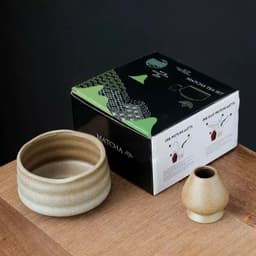 Bát matcha chawan gốm thủ công kèm đế chasen. Bộ trà đạo nhật bản bát đánh trà matcha cao cấp - Majehome 8