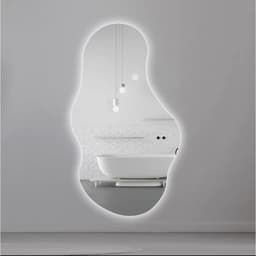 Gương Treo Tường Decor Có Led Hình Hạt Đậu Treo Tường Cao Cấp Kích Thước Phong Cách Han Decor 2