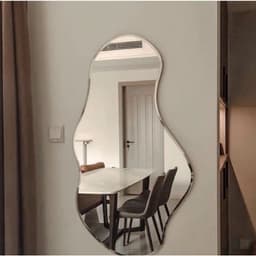 Gương Treo Tường Decor Có Led Hình Hạt Đậu Treo Tường Cao Cấp Kích Thước Phong Cách Han Decor 1