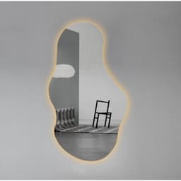 Gương Treo Tường Decor Có Led Hình Hạt Đậu Treo Tường Cao Cấp Kích Thước Phong Cách Han Decor 3
