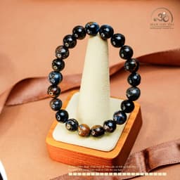 Ngọc Đan Tâm - Vòng Tay Đá Giông Bão 9mm 3A - Mệnh Thuỷ - Mệnh Mộc 3