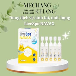 [T1/2028] Dung dịch vệ sinh tai mũi họng Livespo Navax (10 ống x 4ml) giảm nguy cơ viêm đường hô hấp 6