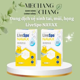 [T1/2028] Dung dịch vệ sinh tai mũi họng Livespo Navax (10 ống x 4ml) giảm nguy cơ viêm đường hô hấp 8