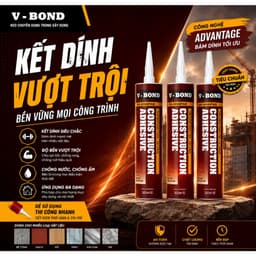 Sỉ keo V-Bond đa năng cho dán PVC, nhựa, nano, phào chỉ, nhôm, Alu, gạch, gỗ, inox, gương. 2