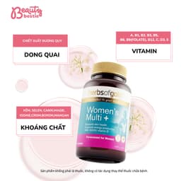 Viên Uống Vitamin Tổng Hợp Cho Phụ Nữ Herbs of Gold Women's Multi+ 60v Giảm Mệt Mỏi, Khỏe Đẹp 2