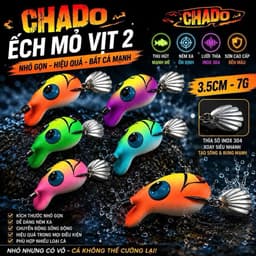Nhái hơi CHADO MỎ VỊT mẫu mới thu hút cá dễ dàng ném xa 1