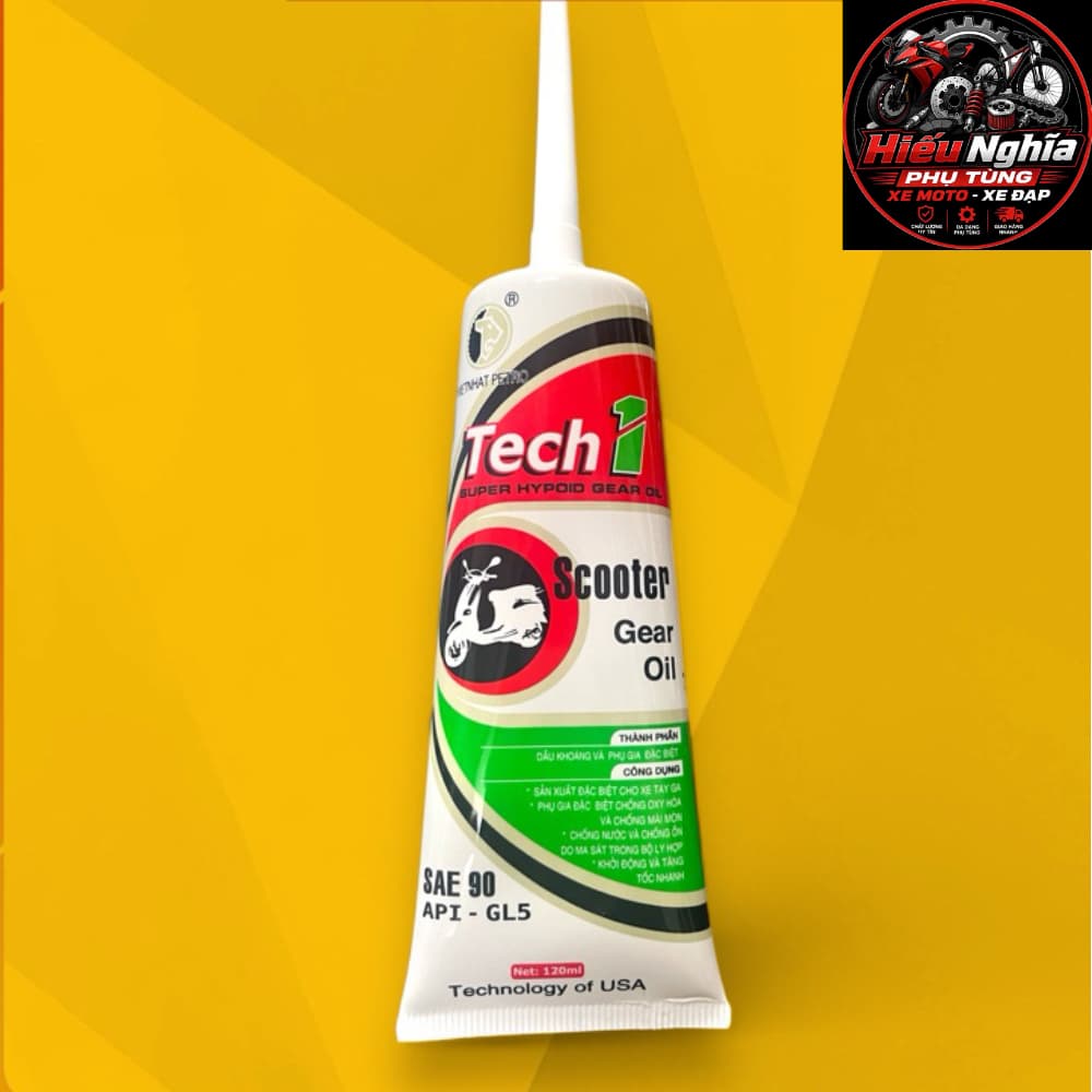 Dầu Lap Xe Tay Ga TECH 1 Scooter Gear Oil SAE 90 (120ml) - Nhớt Hộp Số Xe Ga API GL-5