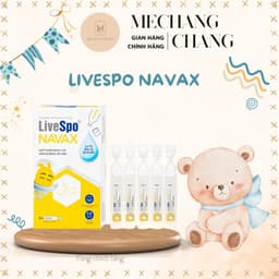 [T1/2028] Dung dịch vệ sinh tai mũi họng Livespo Navax (10 ống x 4ml) giảm nguy cơ viêm đường hô hấp 5