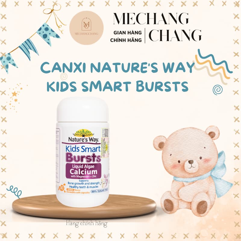 [CHÍNH HÃNG CÓ TEM PHỤ - T5/27] Canxi Tảo Biển Đỏ Nature's Way  Bổ Sung Canxi, Magie, Vitamin K2, Giúp Xương Bé