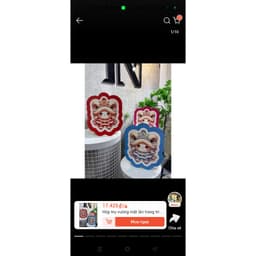 Combo 2 sét hộp trụ hình mặt lân, nhình hăng nga trang trí giỏ quà, decor tết trung thu. 2