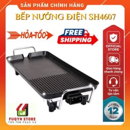 Bếp Nướng Điện SH SH4607 | Công Suất 1500W | Tráng Men Chống Dính | 6 Mức Nhiệt 1