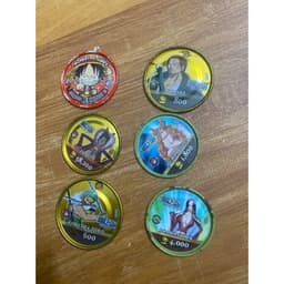 (Cũ) Combo 6c Thẻ toonies one piece - xu one piece - xu sắt 4