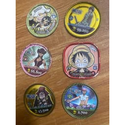 (Cũ) Combo 6c Thẻ toonies one piece - xu one piece - xu sắt 5