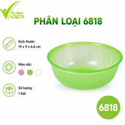 Set 10 Bát Tô Nhựa Lòng Sâu Việt Nhật 6819 Đựng Thực Phẩm Rau Củ Trái Cây GD341 8