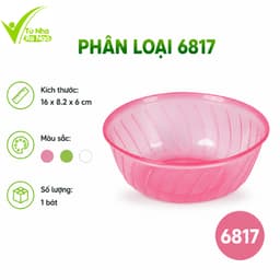 Set 10 Bát Tô Nhựa Lòng Sâu Việt Nhật 6819 Đựng Thực Phẩm Rau Củ Trái Cây GD341 9