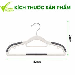 Móc Treo Phơi Quần Áo Nhựa Cao Cấp Chống Trượt GD194 - Bộ Móc Treo Quần Áo Nhựa Có Móc Phụ Hai Bên 6