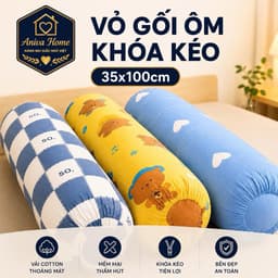 Áo gối ôm Thắng Lợi cotton Aniva Home, chất liệu cao cấp, mềm mại, thoáng khí, bền đẹp, tiện lợi 1