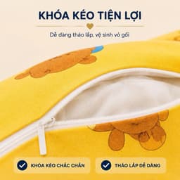 Áo gối ôm Thắng Lợi cotton Aniva Home, chất liệu cao cấp, mềm mại, thoáng khí, bền đẹp, tiện lợi 2