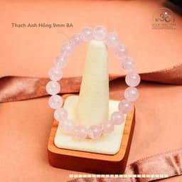 Ngọc Đan Tâm - Vòng Tay Đá Thạch Anh Hồng 9mm 8A - Mệnh Hoả - Mệnh Thổ 2