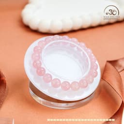 Ngọc Đan Tâm - Vòng Tay Đá Thạch Anh Hồng 9mm 8A - Mệnh Hoả - Mệnh Thổ 3