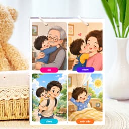 Thẻ Flash EVON BABY dạy bé tập nói - Hoạt Động Hàng Ngày 4