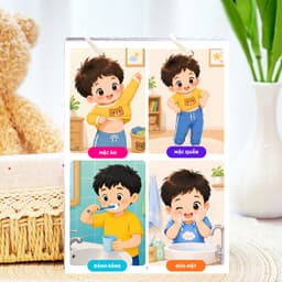 Thẻ Flash EVON BABY dạy bé tập nói - Hoạt Động Hàng Ngày 5