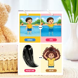 Thẻ Flash EVON BABY dạy bé tập nói - CHỦ ĐỀ TƯ DUY TẬP TRUNG 6