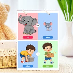 Thẻ Flash EVON BABY dạy bé tập nói - CHỦ ĐỀ TƯ DUY TẬP TRUNG 7