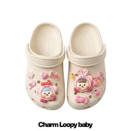 Dép Sục Nam Nữ (KHÔNG CHỮ) Có Quai Thời Trang Tặng Kèm Phụ Kiện Charm Hỗ Trợ Đổi Size NEW BOUNC 4